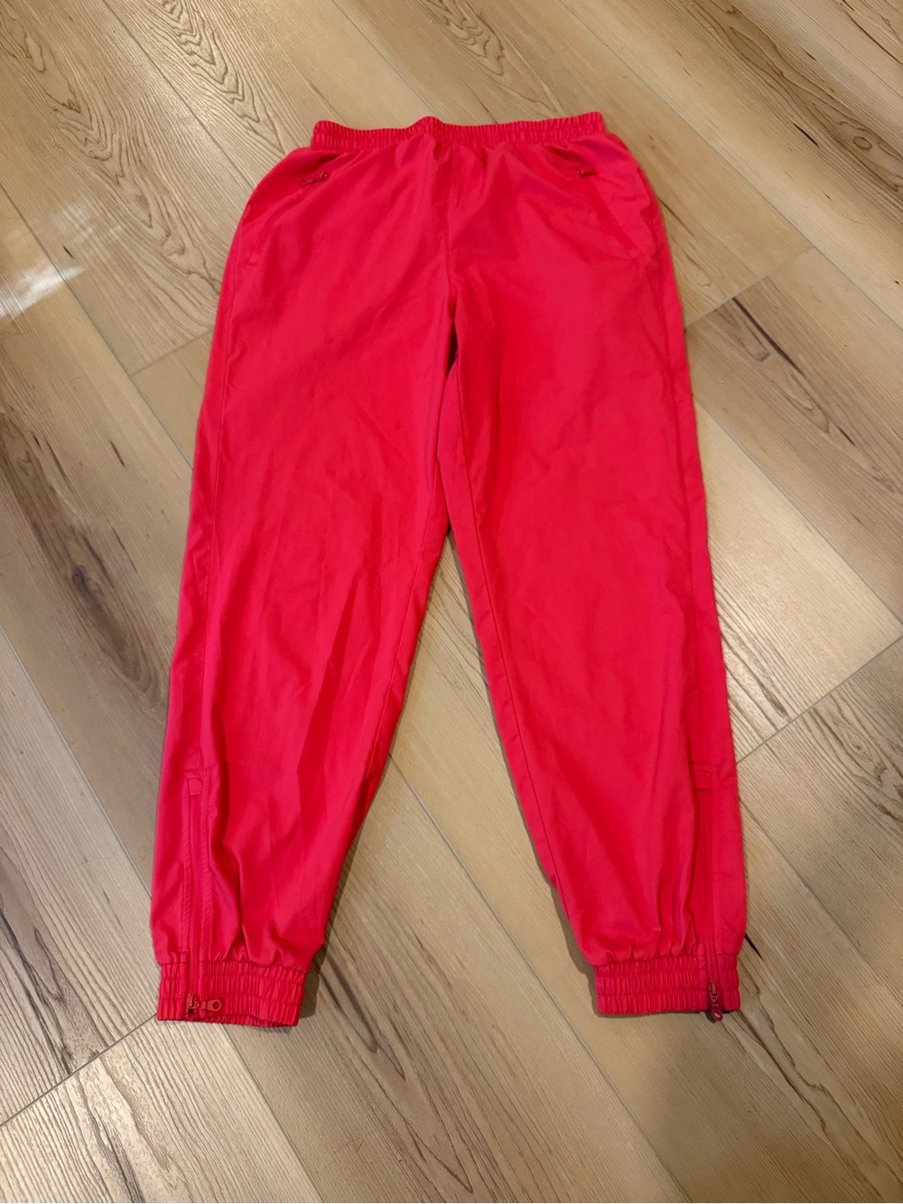 Girlfriend collective joggers in red/pink size small
